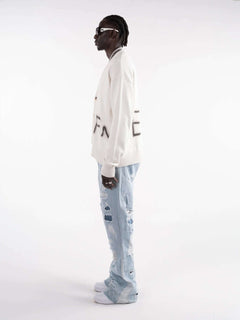 Destroyed Jeans – FINELLI baggy jeans men, detail 2