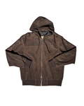 Suede embroidery jacket Brown