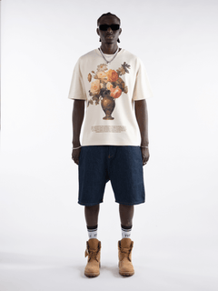 Logo Jeans Shorts – FINELLI oversized shorts, back view