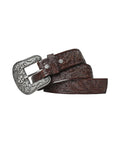 Dark Brown Star Pin Buckle Belt