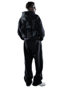 Wild West Zipper Hoodie Black