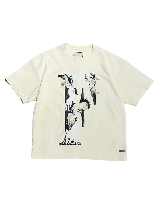 F Horse T-Shirt Cream