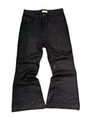 FINELLI Waxed Studded Denim Pants Black