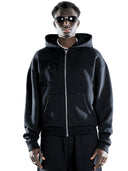 Wild West Zipper Hoodie Black