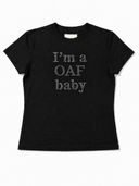 I'm a OAF Baby T-Shirt – FINELLI oversized t-shirt, front view