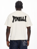 FINELLI Distorted  Logo Cream T-Shirt