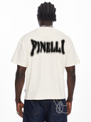 FINELLI Distorted  Logo Cream T-Shirt