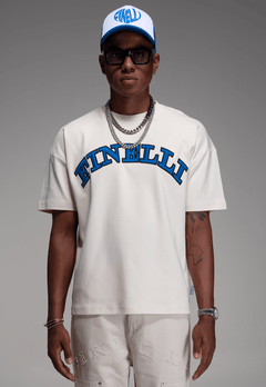 Connecting Hands Artwork T-Shirt – FINELLI oversized t-shirt, back view