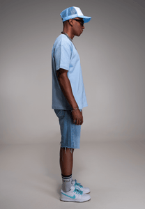 FINELLI Distorted Blue Logo T-Shirt
