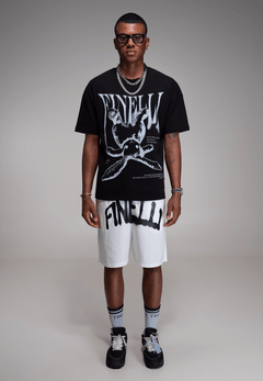 Rabbit T-Shirt – FINELLI oversized t-shirt, back view