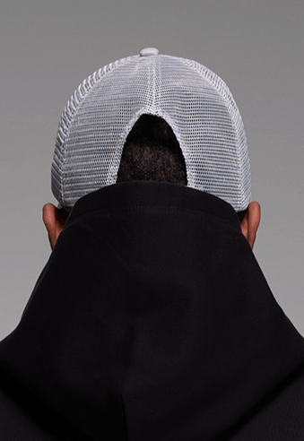 Trucker Cap Grey – FINELLI cap, back view