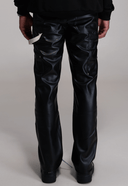 Faux Leather Carpenter Pants