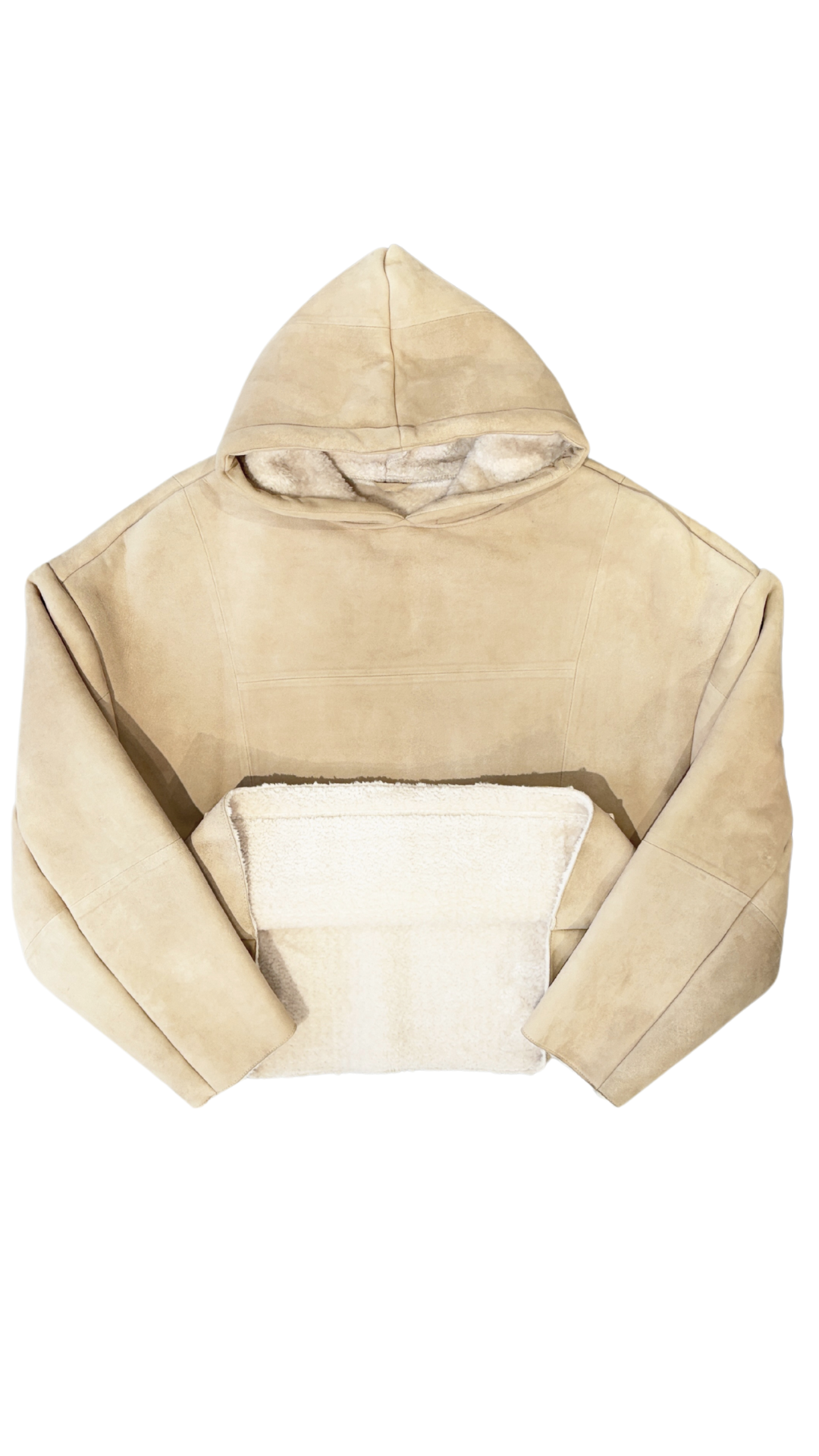 Leather Hoodie – FINELLI leather hoodie, back view