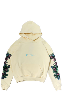 Rose Icon Hoodie – FINELLI oversized hoodie, front view