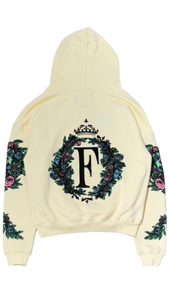Rose Icon Hoodie – FINELLI oversized hoodie, back view
