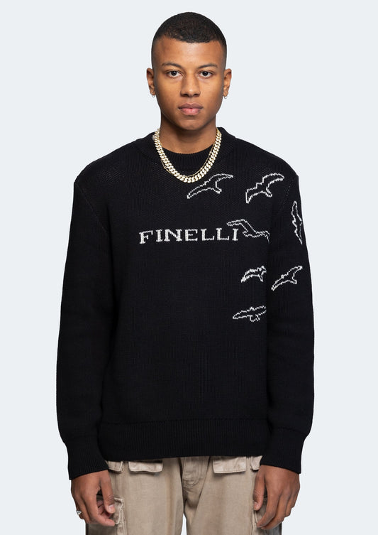 Free Birds Sweater Black - Finelli