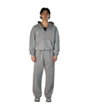 Wild West Zipper Hoodie Light Grey