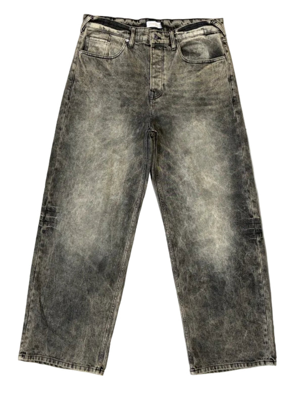 Denim Pants Brown Tint – FINELLI baggy jeans men, front view
