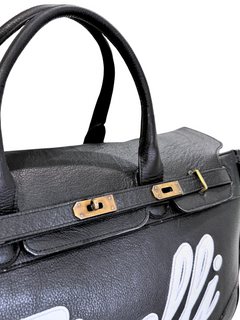 Leather Duffle Bag – FINELLI genuine leather weekender, detail 2