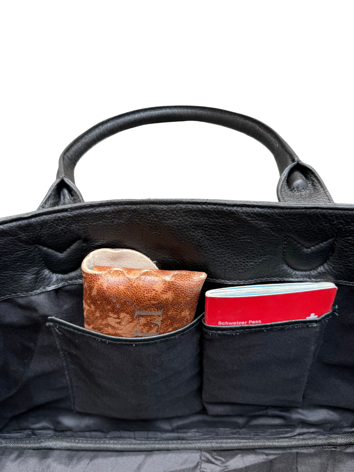 Leather Duffle Bag – FINELLI genuine leather weekender, detail 3