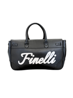 Leather Duffle Bag – FINELLI genuine leather weekender, back view