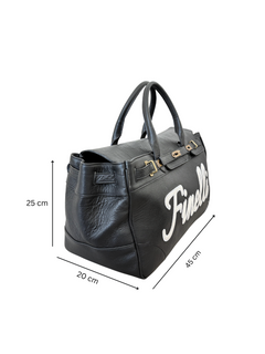 Leather Duffle Bag – FINELLI genuine leather weekender, detail 5