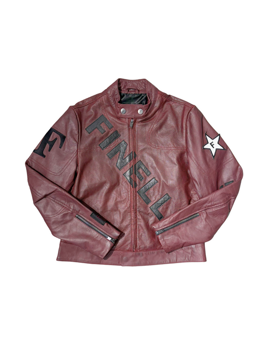 Red Leather Zurich Jacket
