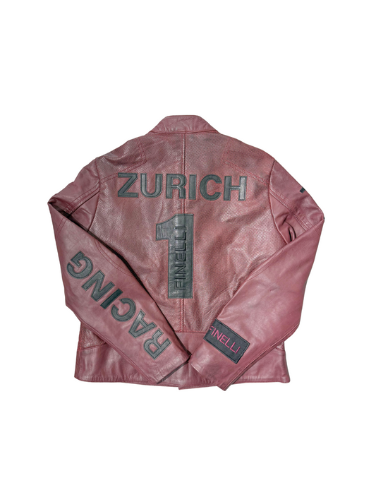 Red Leather Zurich Jacket