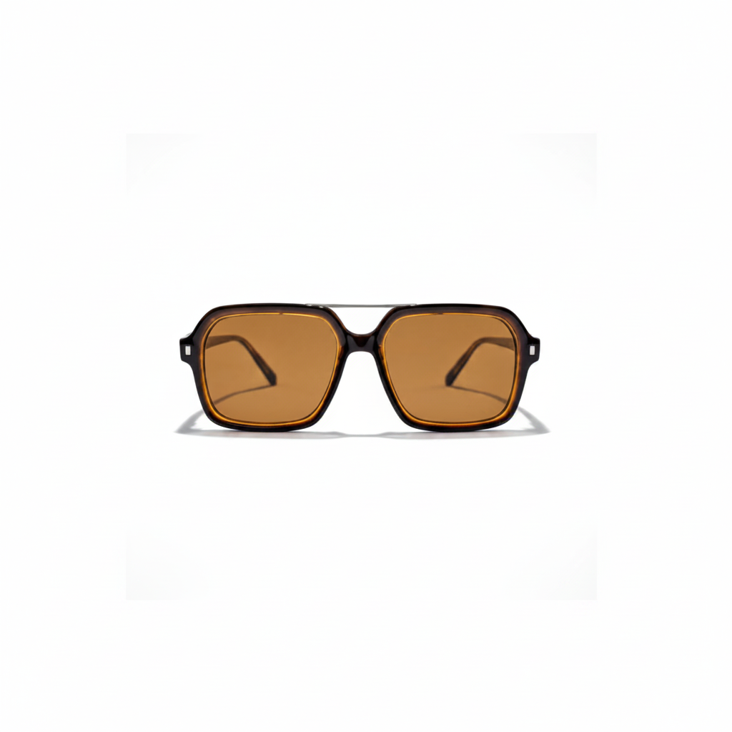 FINELLI Retro Brown Sunglasses