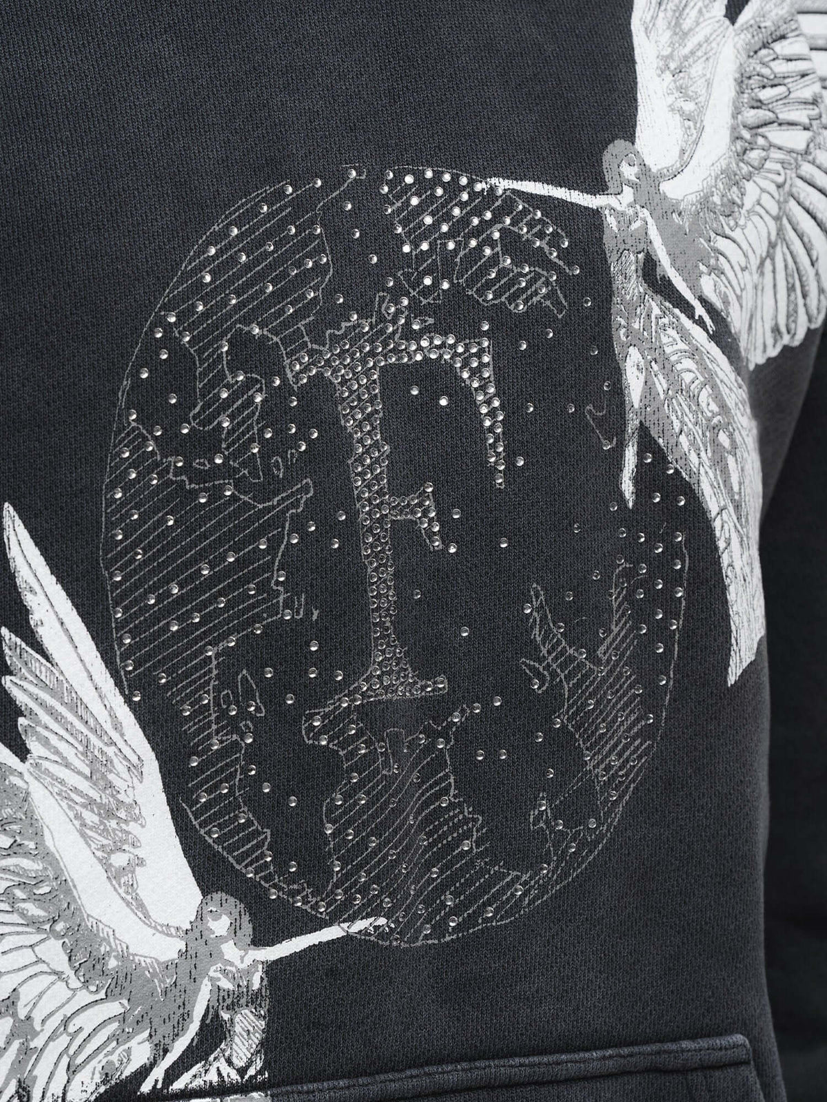 Angel World Washed Hoodie – FINELLI oversized hoodie, detail 4