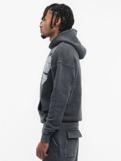 Angel World Washed Hoodie – FINELLI oversized hoodie, back view