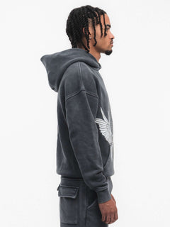 Angel World Washed Hoodie – FINELLI oversized hoodie, detail 3