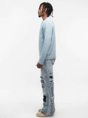 Free Birds Knit Sweater Blue