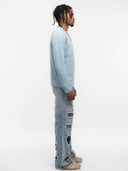Free Birds Knit Sweater Blue