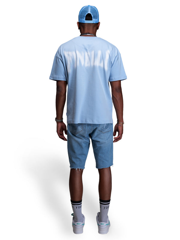 FINELLI Distorted Blue Logo T-Shirt