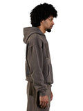 Wild West Zipper Hoodie Brown