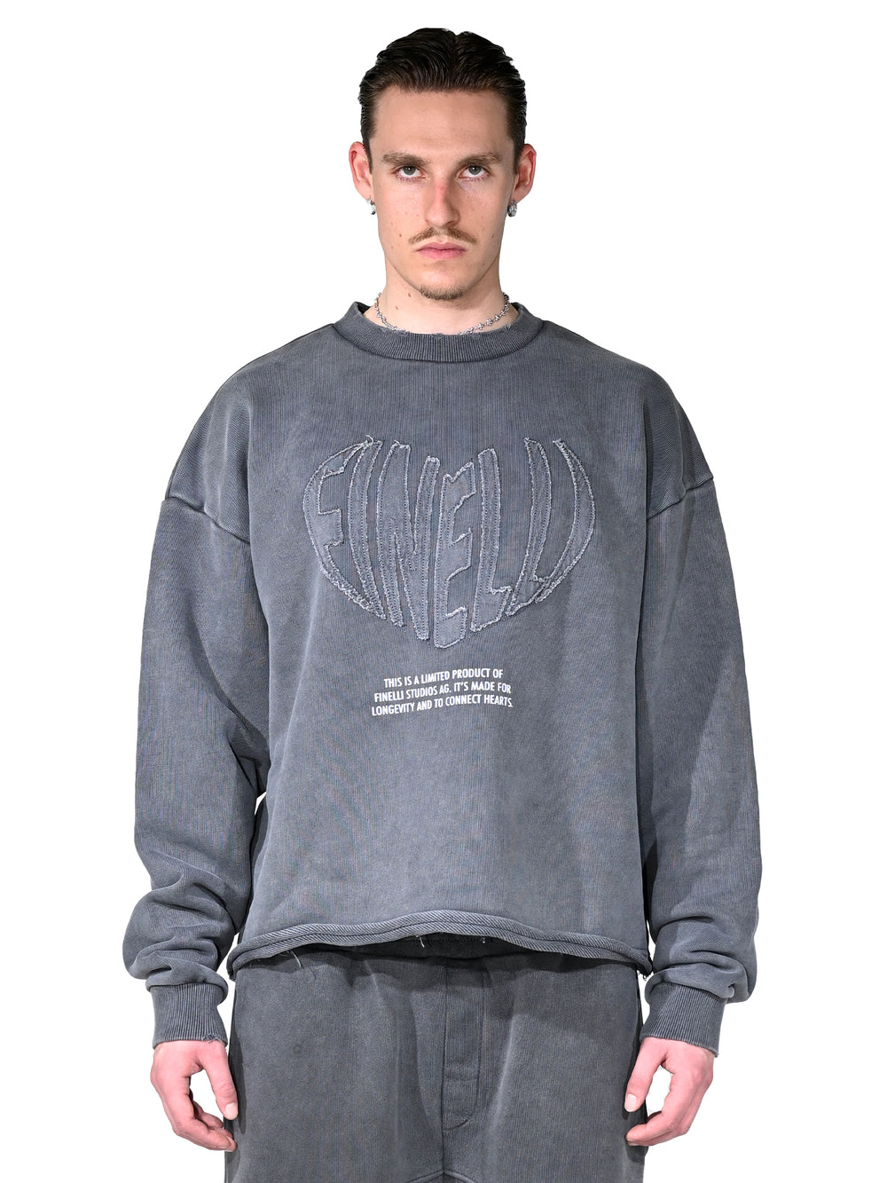 Heart Crewneck Grey