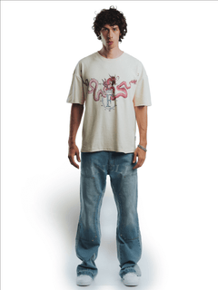 Dragon Clouds T-Shirt – FINELLI oversized t-shirt, back view