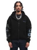 FINELLI Dragon Sleeves Zipper Hoodie