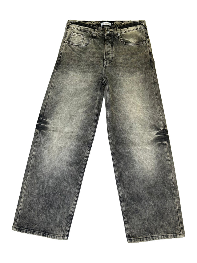 FINELLI Baggy Denim Pants Brown Tint – Vorderseite auf weissem Hintergrund