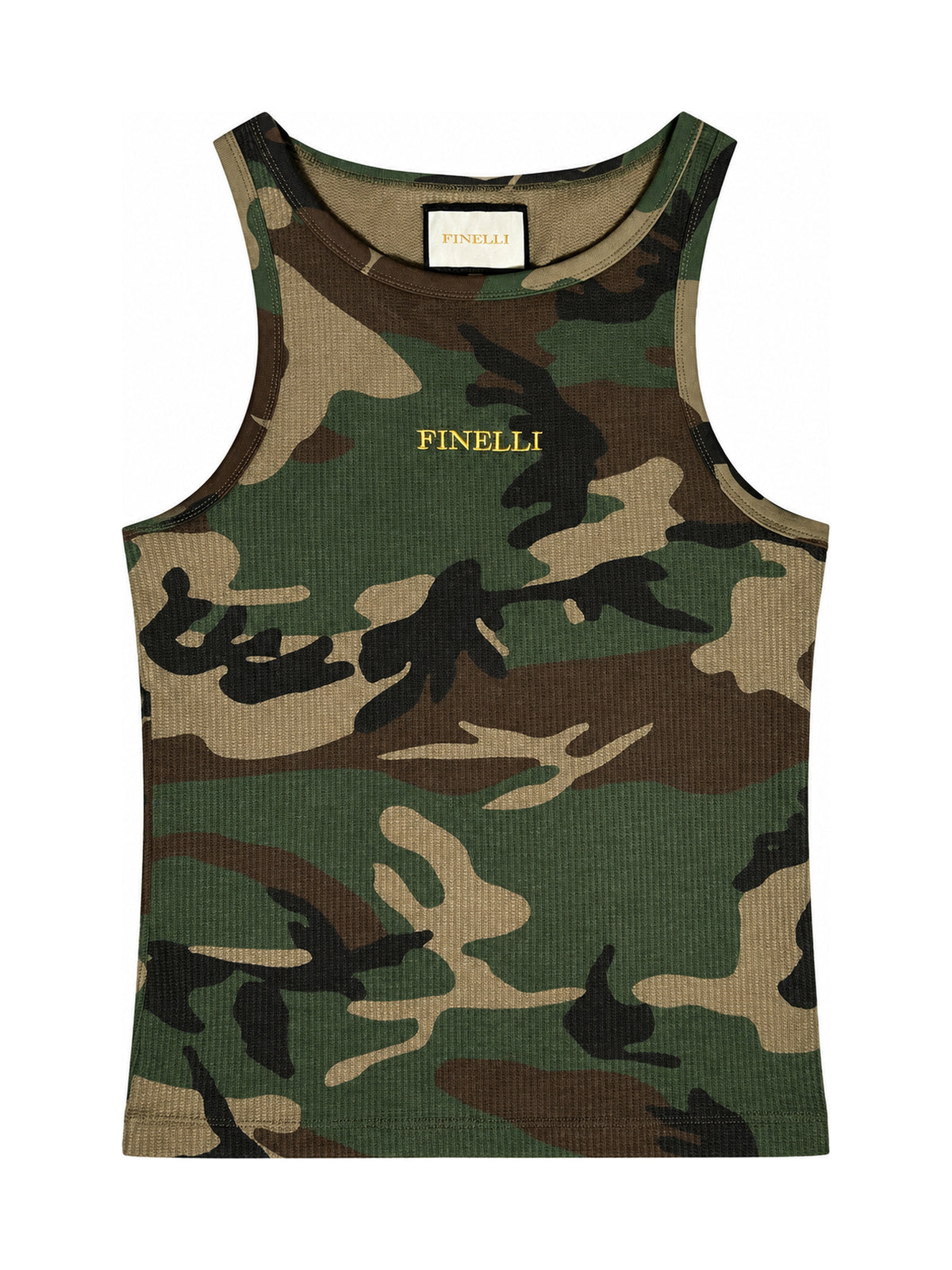 FINELLI Camo Tank Top – Vorderseite auf weissem Hintergrund