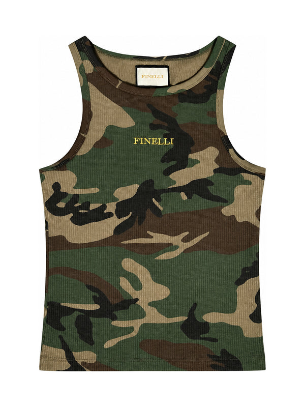 FINELLI Camo Tank Top – Vorderseite auf weissem Hintergrund