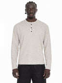 FINELLI Henley Longsleeve Sand an Lamin – Vorderansicht