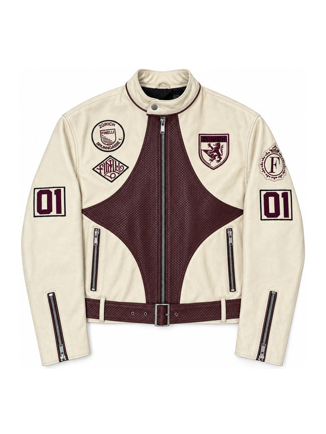 Red Leather Star Jacket