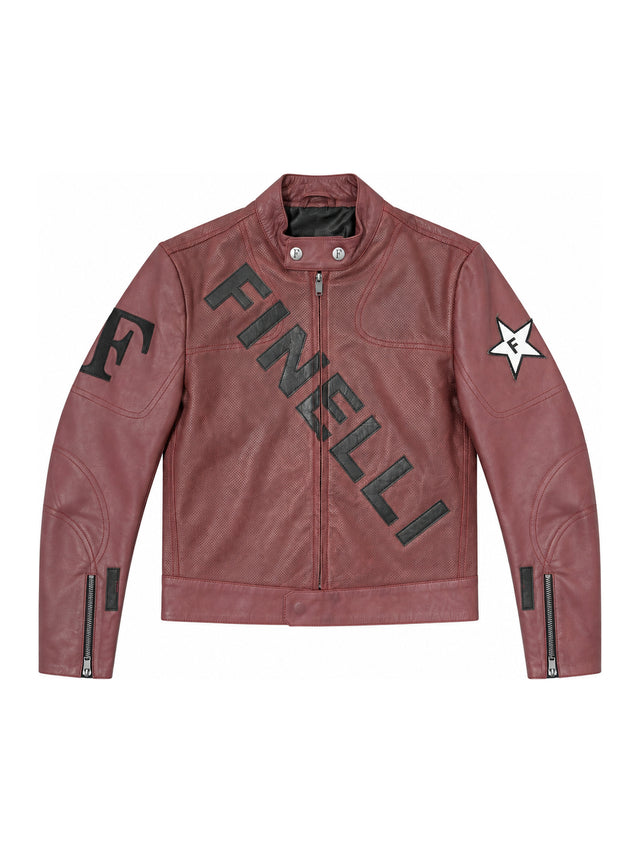 Red Leather Zurich Jacket
