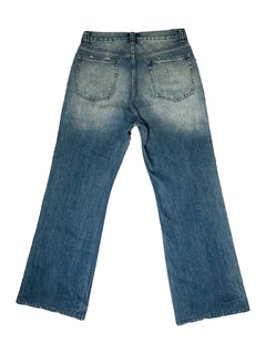 Snake Loose Bootcut Denim Pants – Rückseite auf weissem Hintergrund