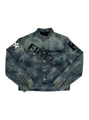 FINELLI trucker denim Jacket – Vorderseite auf weissem Hintergrund