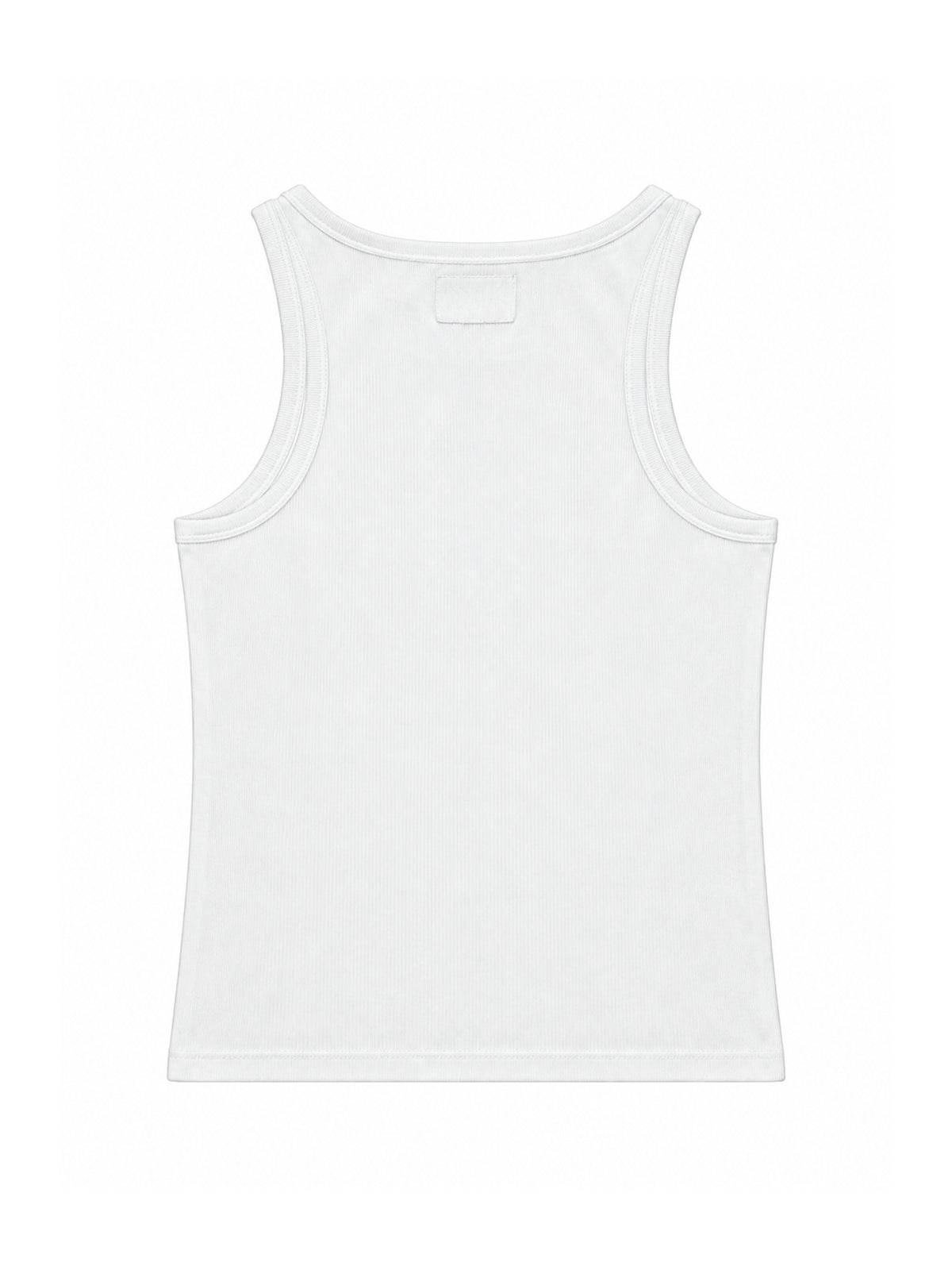 FINELLI White Tank Top – back on white background
