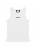 FINELLI White Tank Top – Vorderseite auf weissem Hintergrund