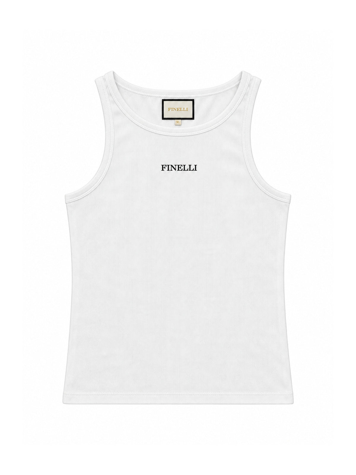 FINELLI White Tank Top – front on white background